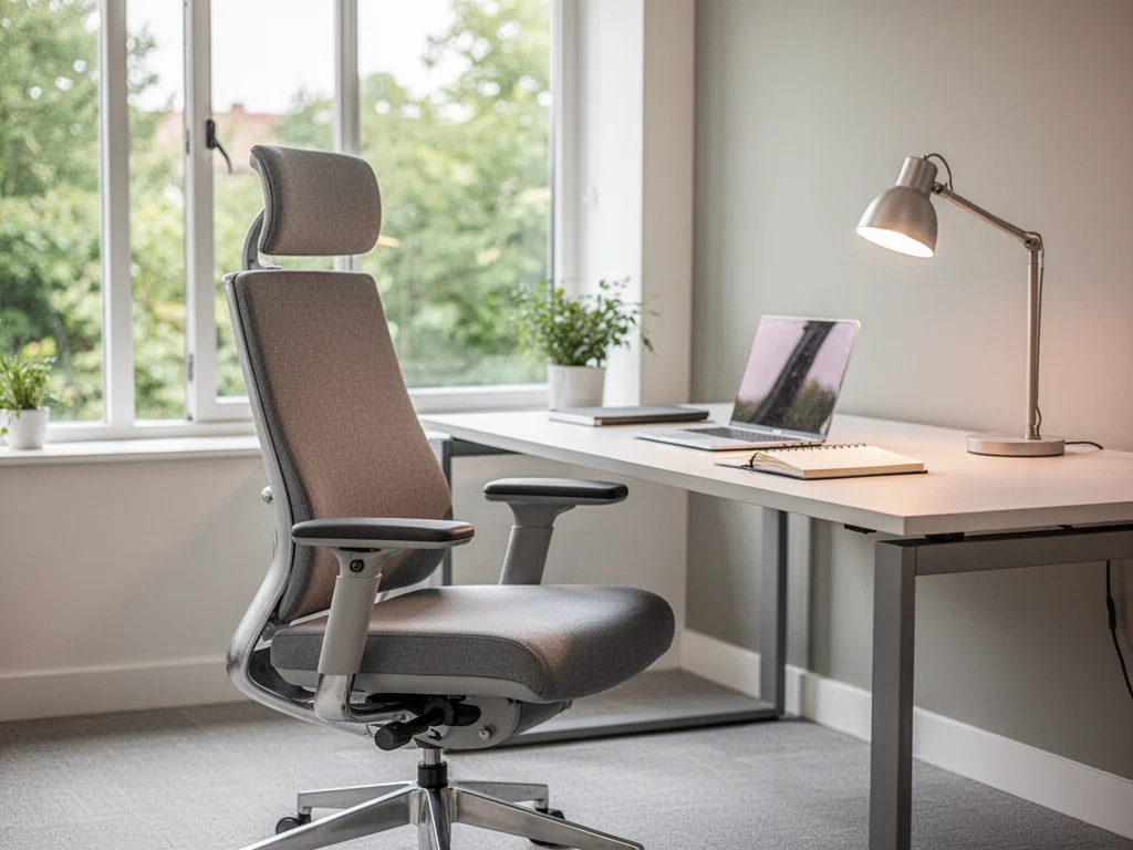 Ergonomiczne krzesło biurowe w nowoczesnych przestrzeniach typu hot desk